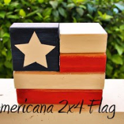 Americana 2x4 Flag- Super Easy and Cute Craft