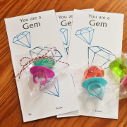 You Are A Gem Valentine with Free Printable