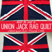 Union Jack Rag Quilt Tutorial
