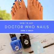 Doctor Who Nails using a Cricut