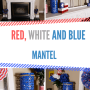 Red White and Blue Mantel