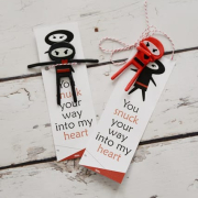 You Snuck Your Way Into My Heart- Ninja Valentine with Free Printable