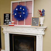 Patriotic Mantel for the 4th of July