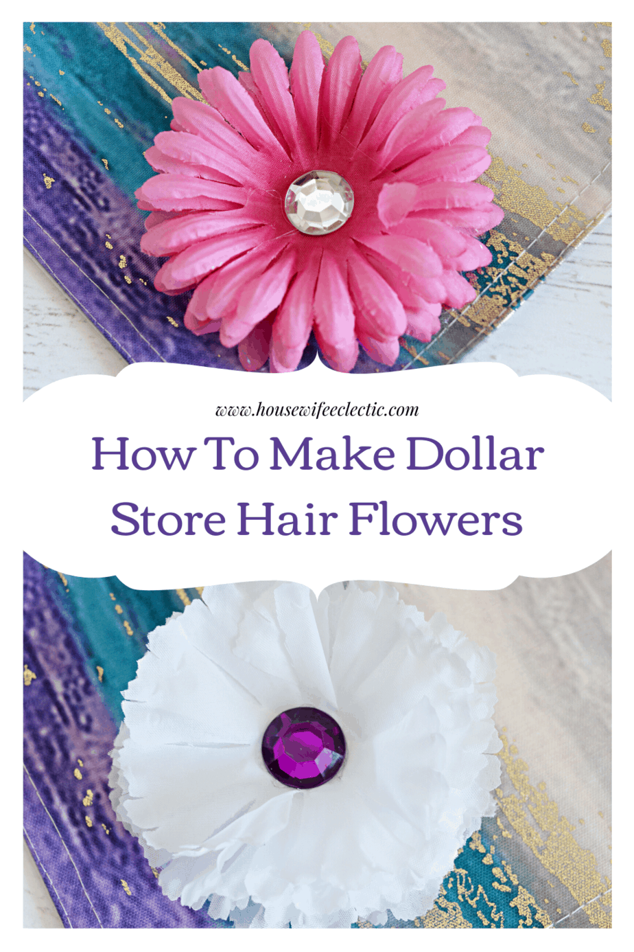 Dollar Store Hair Flowers