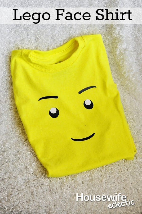 Housewife Eclectic: Lego Face Shirt