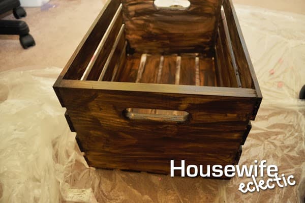 Housewife Eclectic: DIY Crate Shelf
