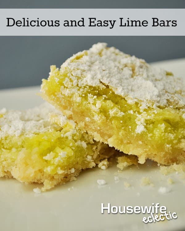 Housewife Eclectic: Delicious and Easy Lime Bars