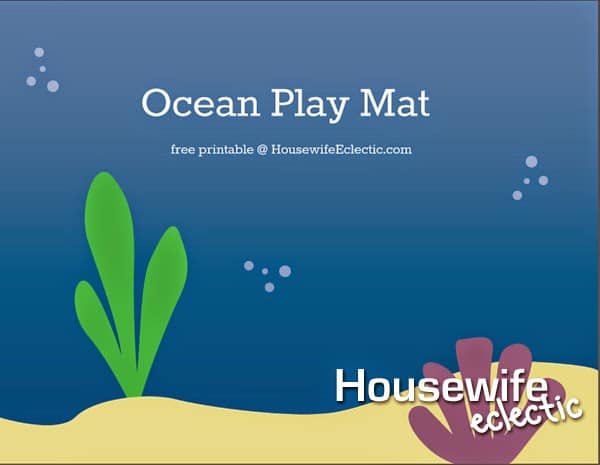 Printable Ocean Play Mat - Housewife Eclectic
