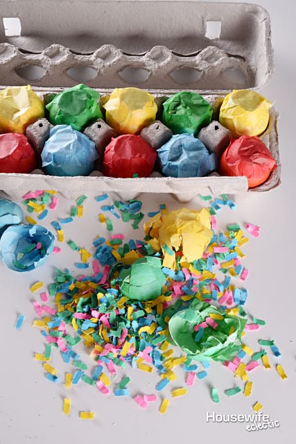 Housewife Eclectic: confetti eggs