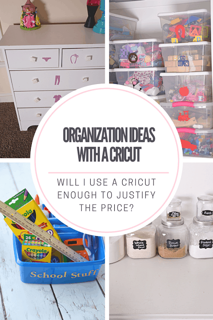 Plastic Drawers Makeover and DIY Sticker Labels - Color Me Thrifty