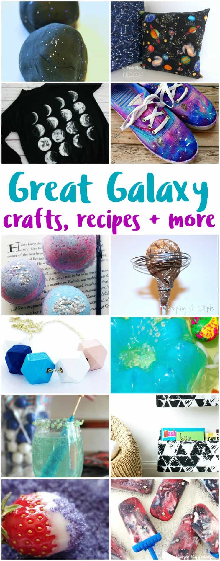 galaxy crafts recipes and other DIY space projects and tutorials