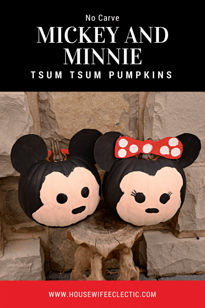 Mickey and Minnie Tsum Tsum Pumpkins 