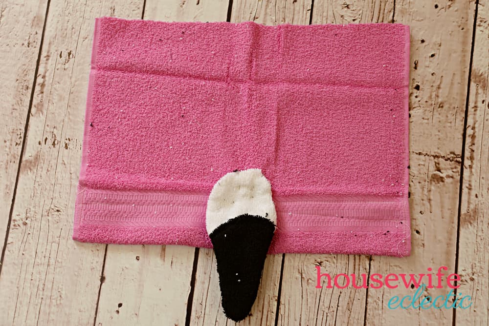 DIY Flamingo Hooded Towel