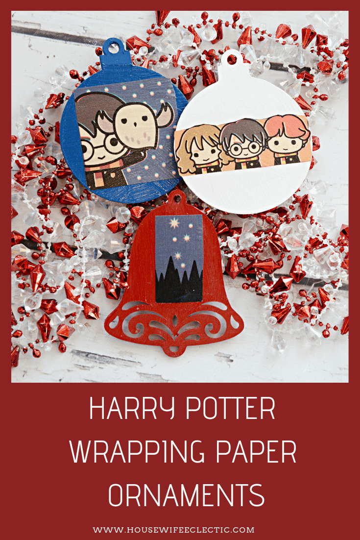 Harry Potter Wrapping Paper Ornaments