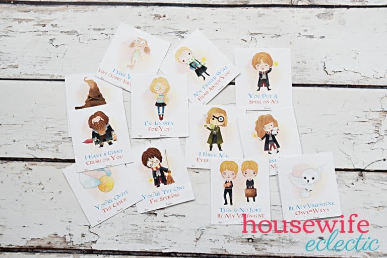 Free Printable Harry Potter Valentines - Housewife Eclectic