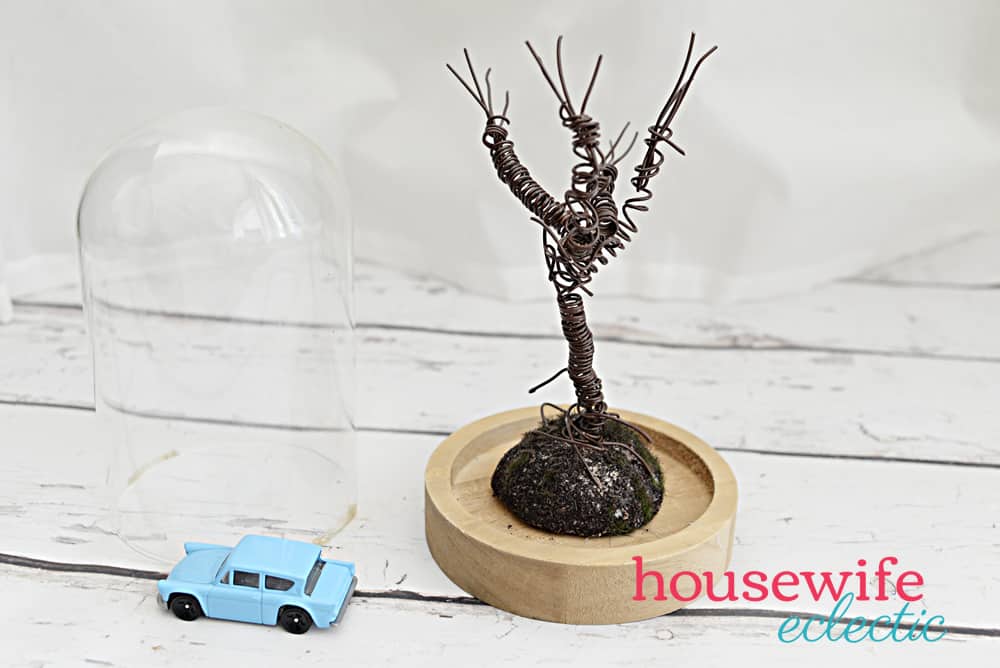 Housewife Eclectic: Harry Potter DIY Wire Whomping Willow