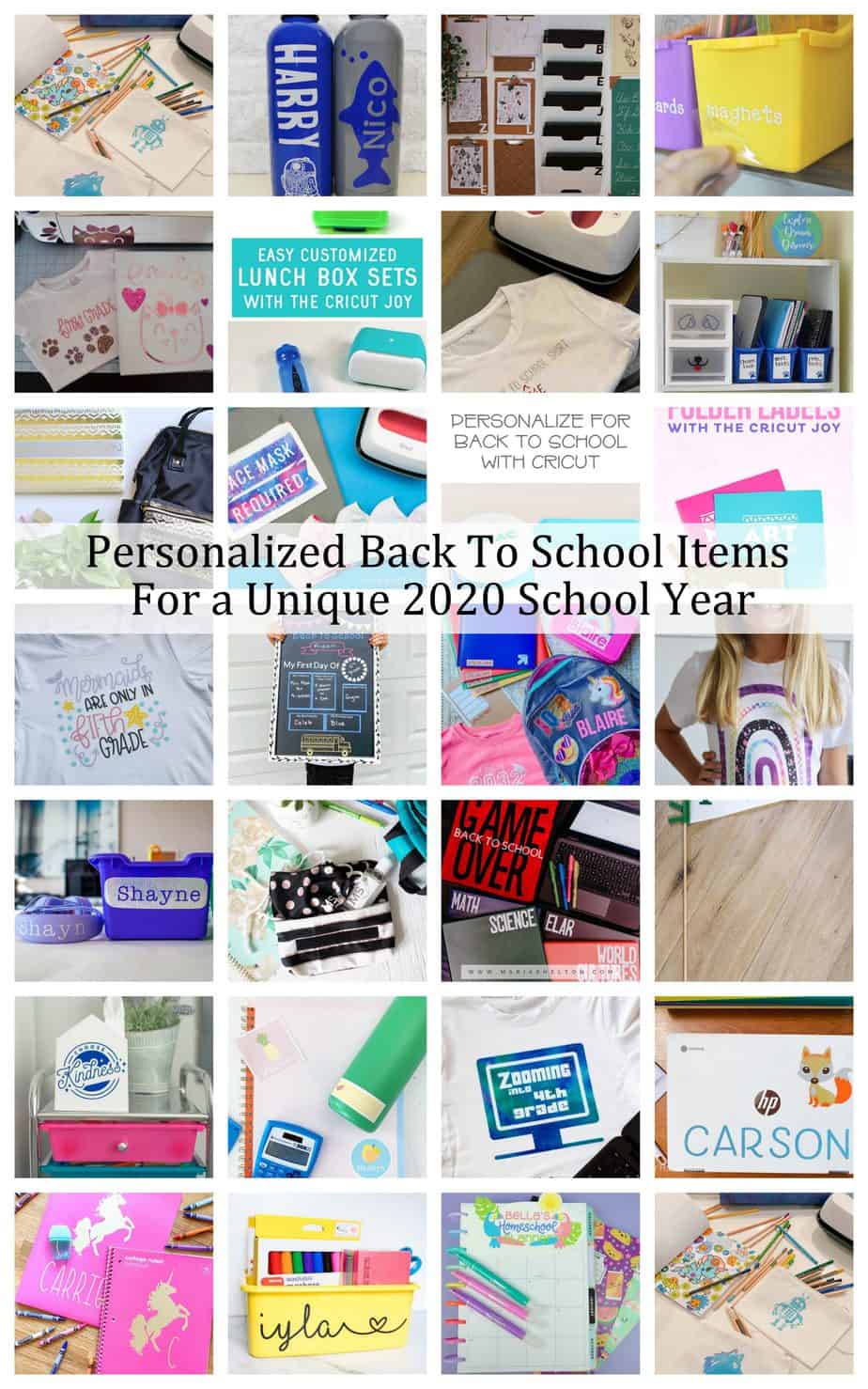 25+ Personalized Back To School Items with Cricut for a Unique 2020